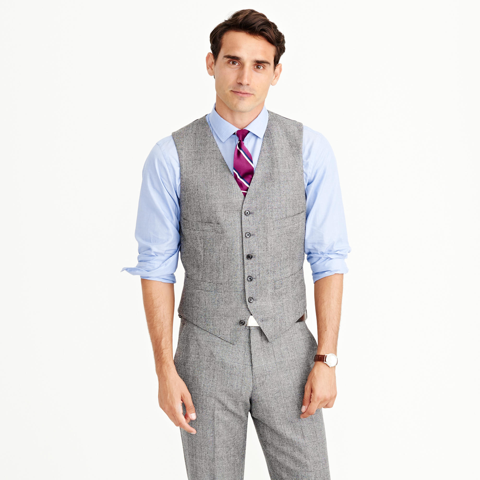 J.crew Ludlow Suit Jacket In American Glen Plaid Wool in Gray for Men ...