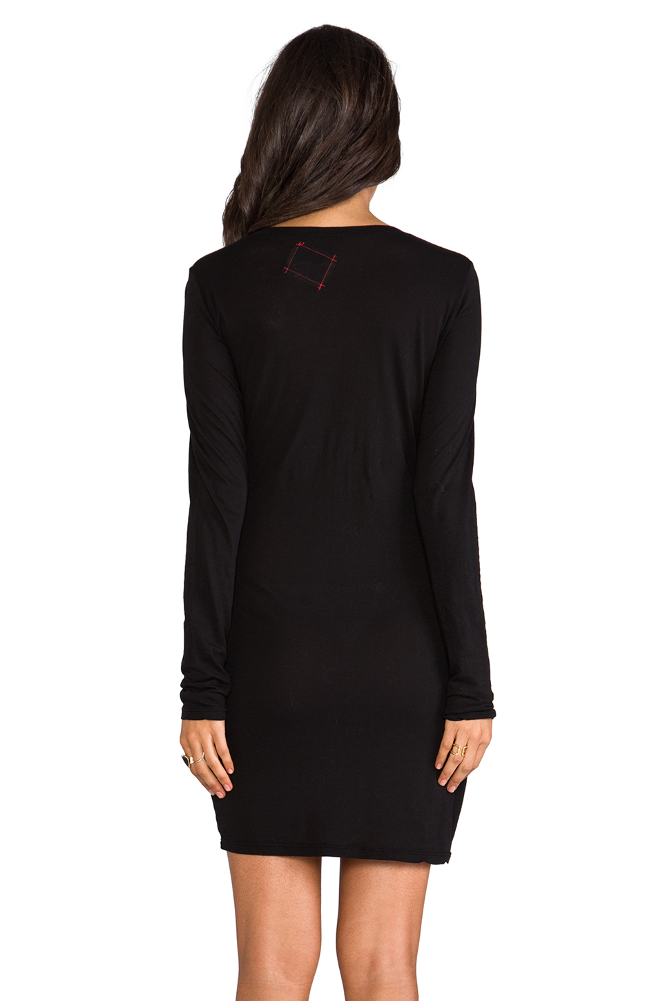 Lyst Daftbird Long Sleeve Mini Dress In Black In Black