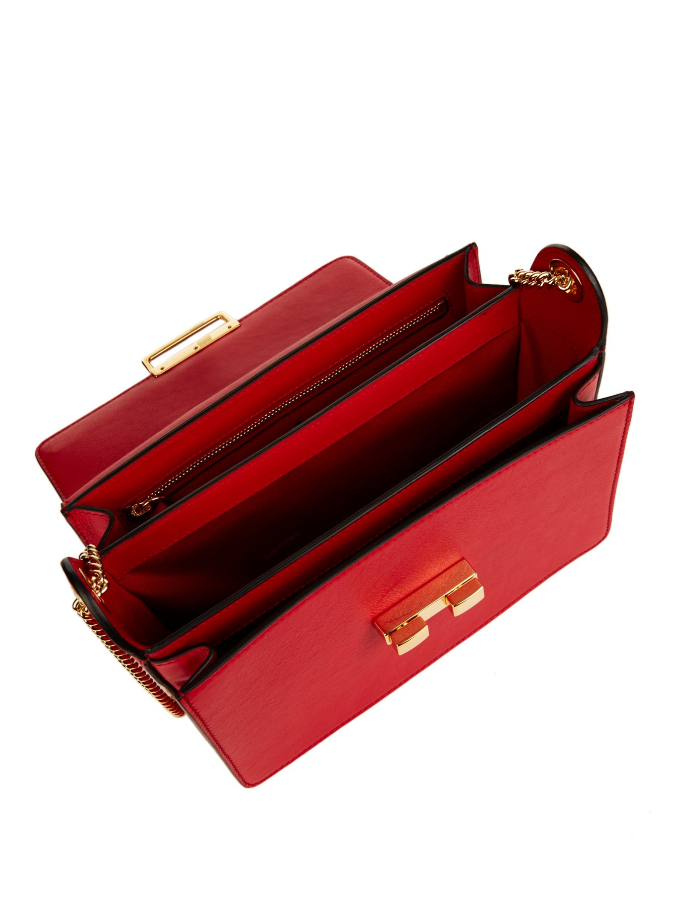 Lanvin Jiji Small Leather Shoulder Bag in Red Lyst