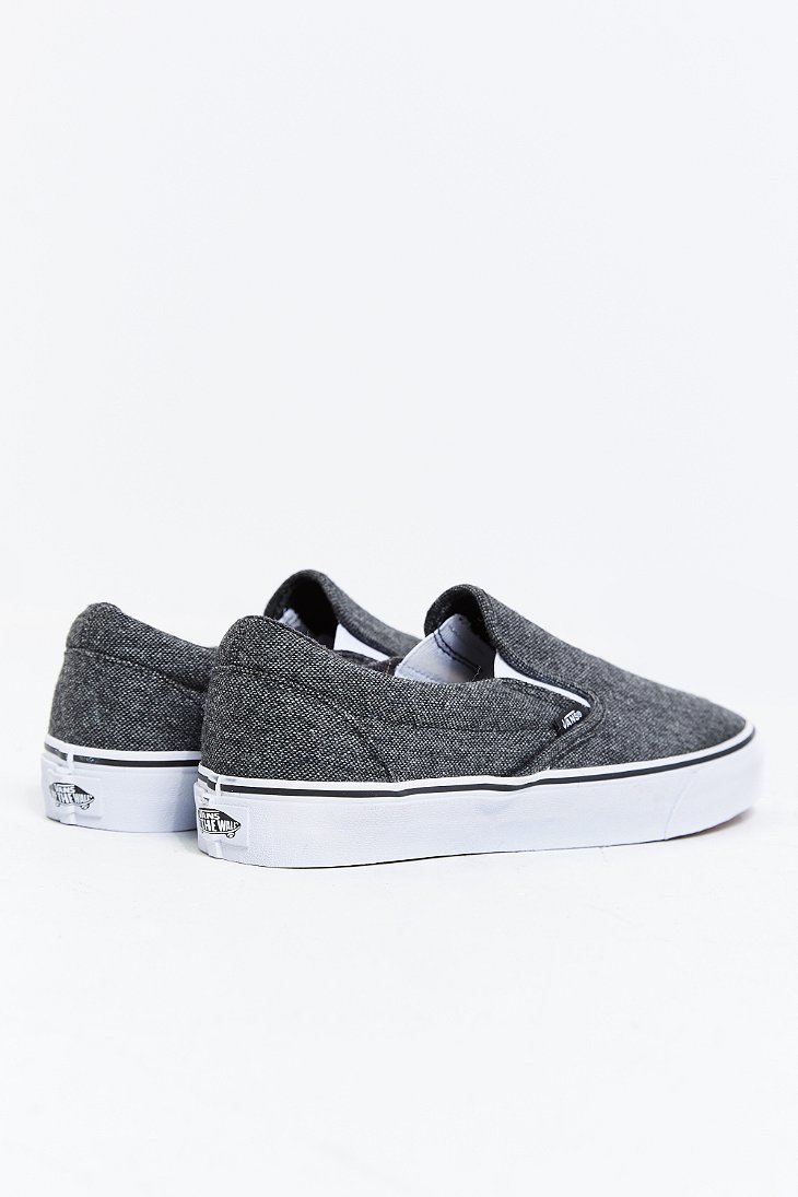 Vans Classic Tweed Slipon Sneaker in Dark Grey (Gray) for Men Lyst
