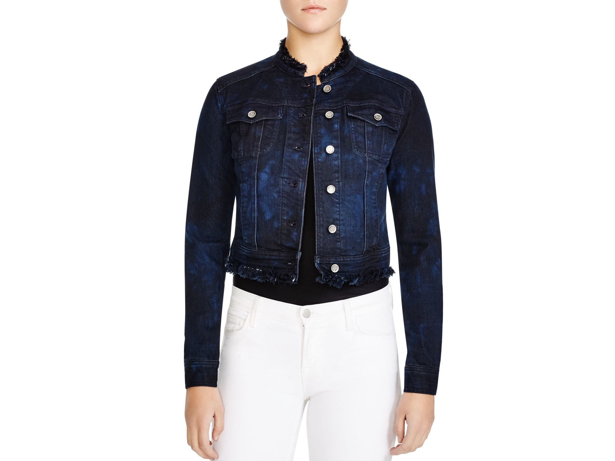 elie tahari jean jacket