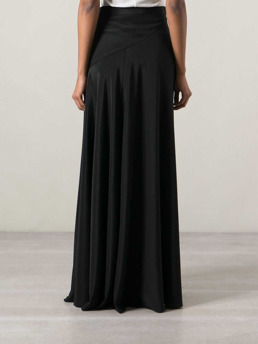 DKNY Maxi Skirt in Black - Lyst