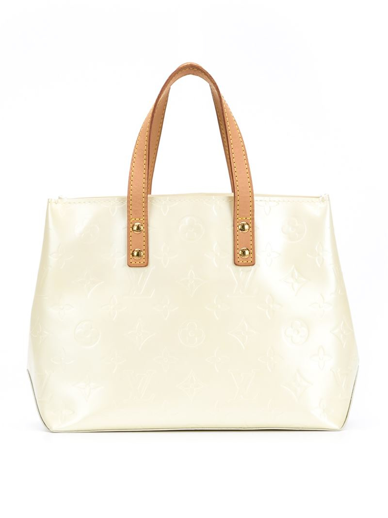 Louis Vuitton &#39;perle&#39; Small Tote Bag in White (Brown) - Lyst