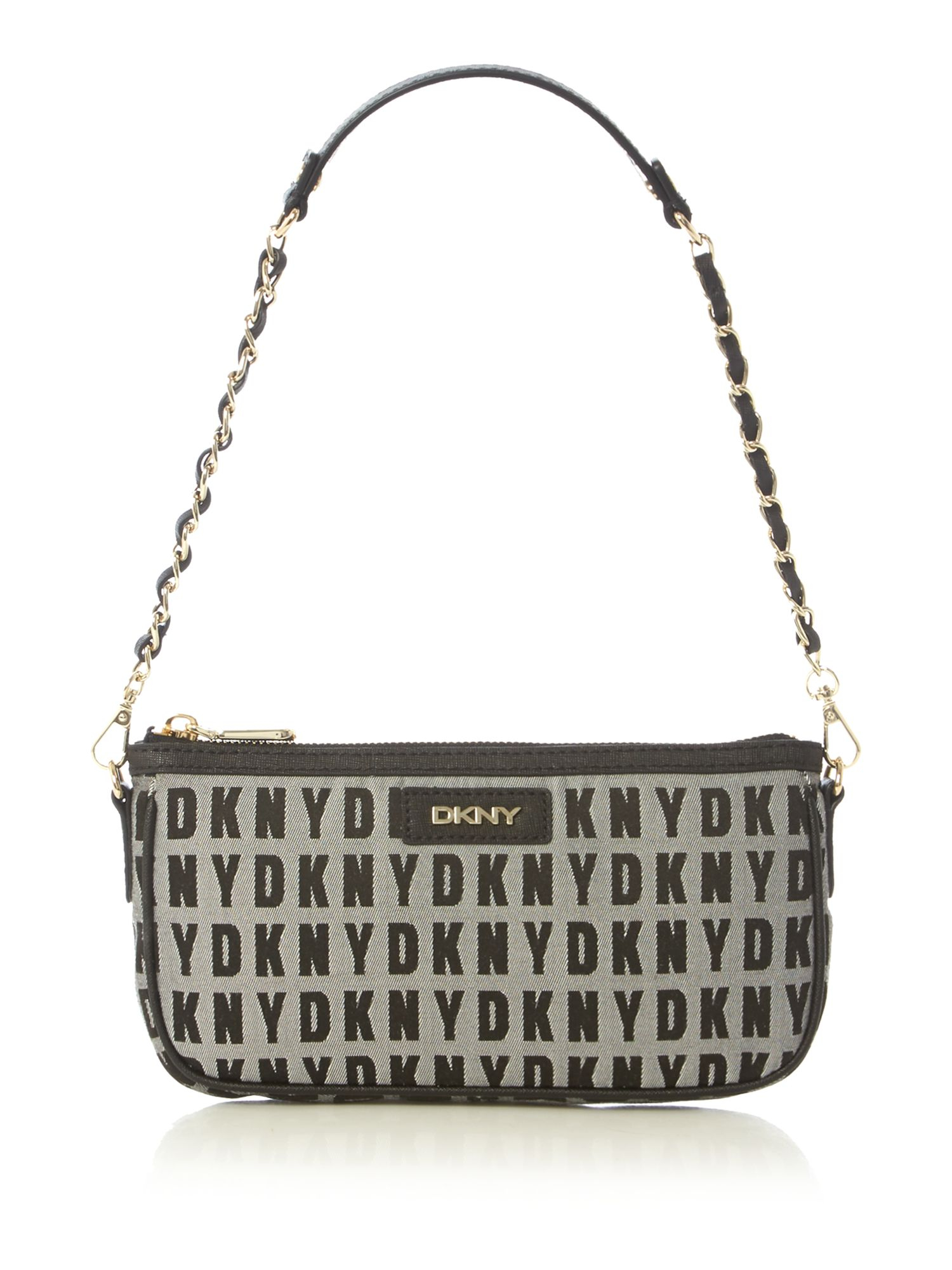 Dkny Saffiano White Small Chain Shoulder Bag in White | Lyst