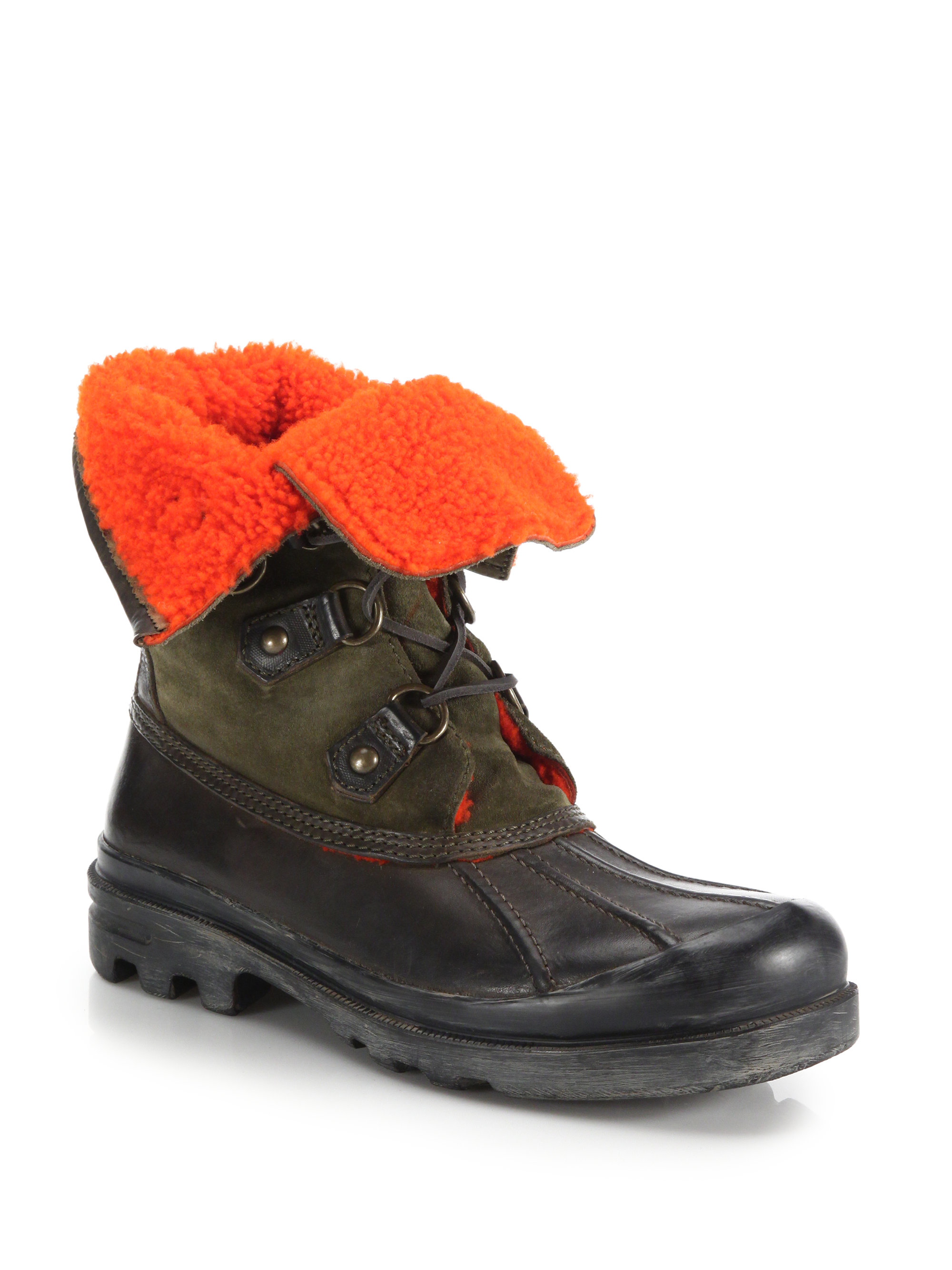 ralph lauren shearling boots