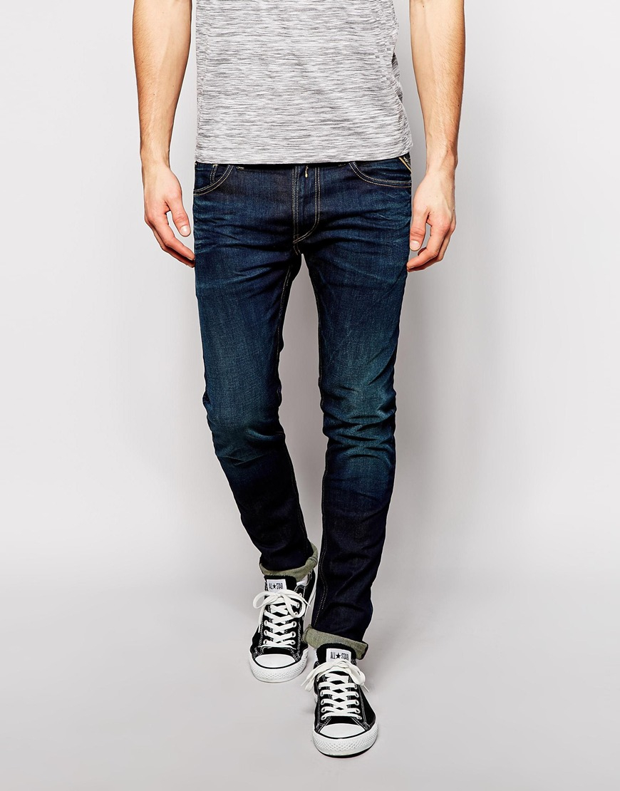resin wash jeans