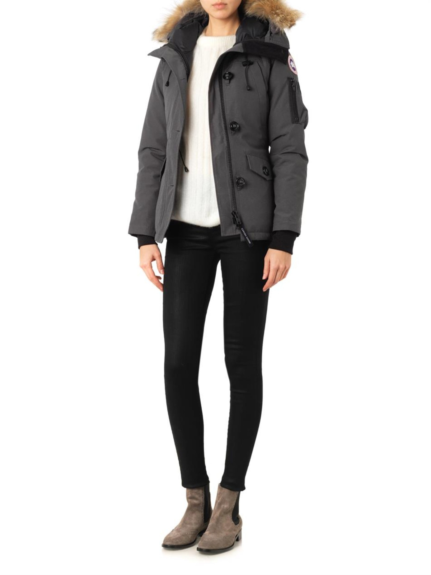 dark grey canada goose jacket