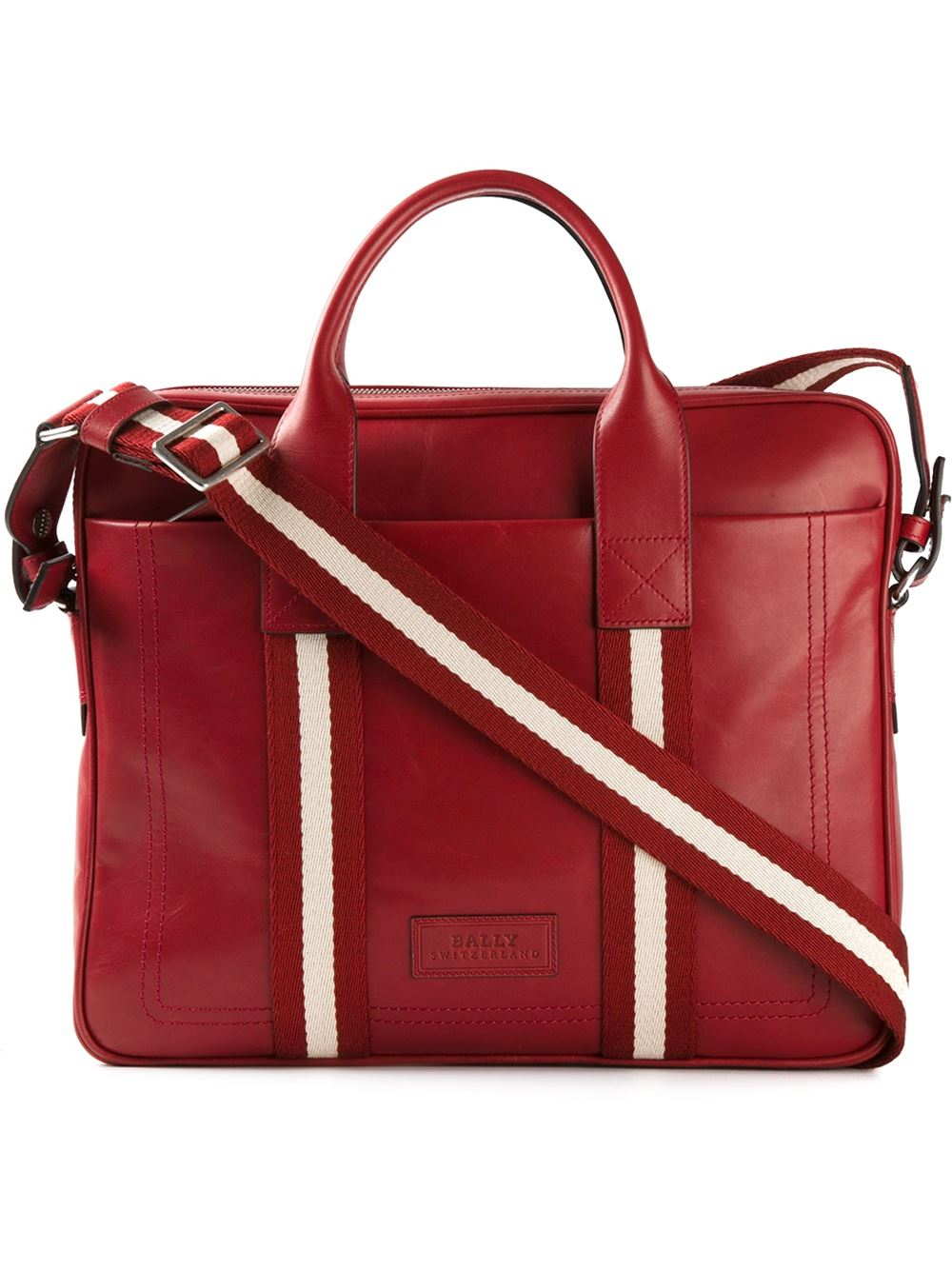 Bally Medium 'Tedal' Laptop Bag in Red for Men | Lyst