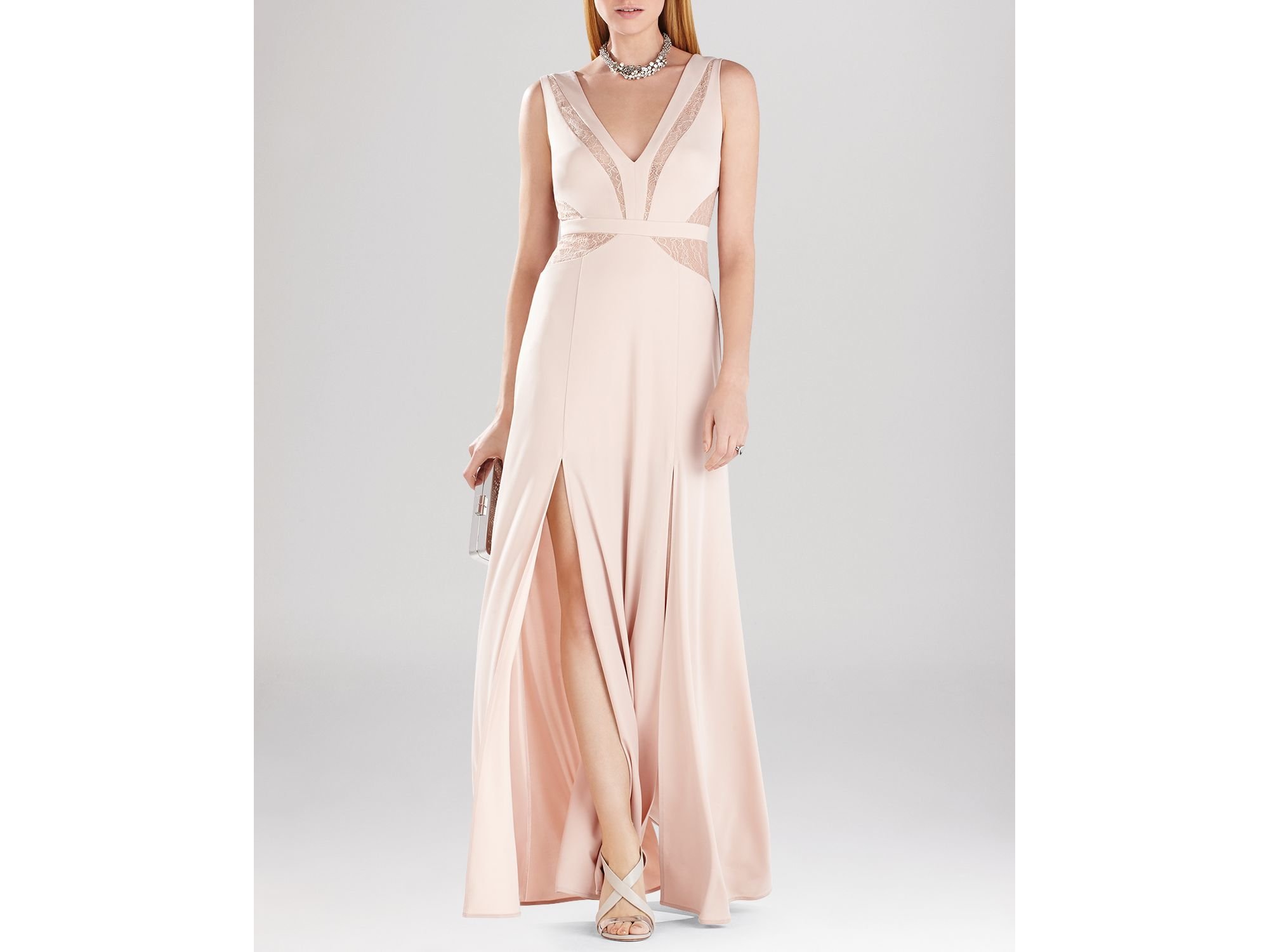 bcbg blush gown