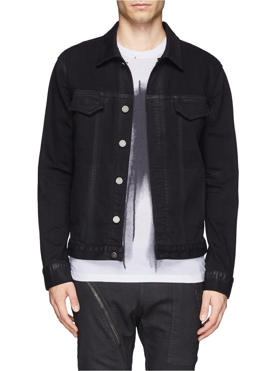 helmut lang black denim jacket