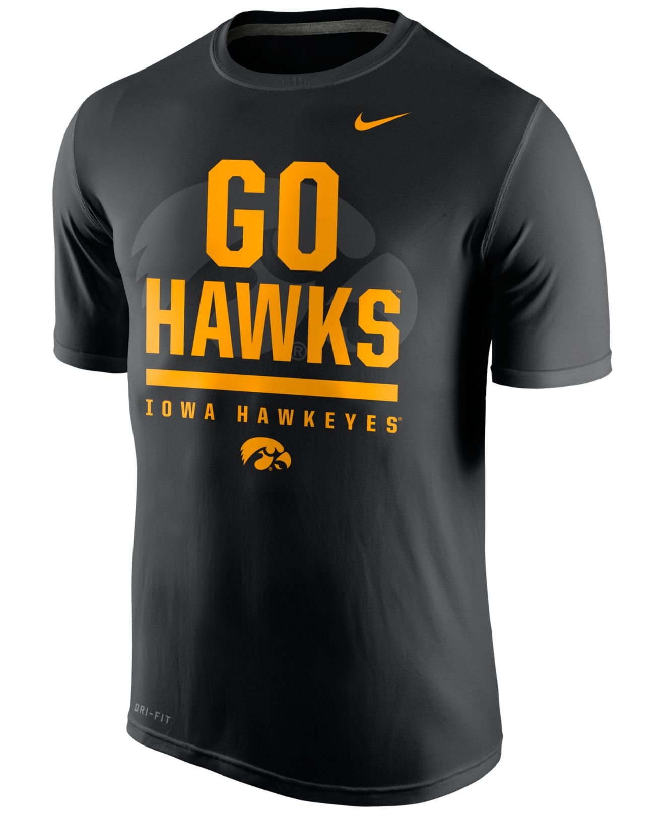 Nike Men's Iowa Hawkeyes Verbiage T-shirt in Black for Men - Lyst