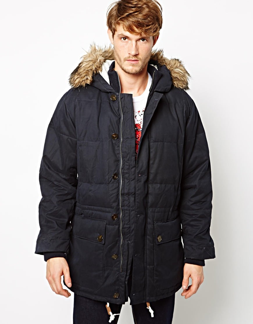 Lyst - French Connection Coat Antartica in Blue for Men