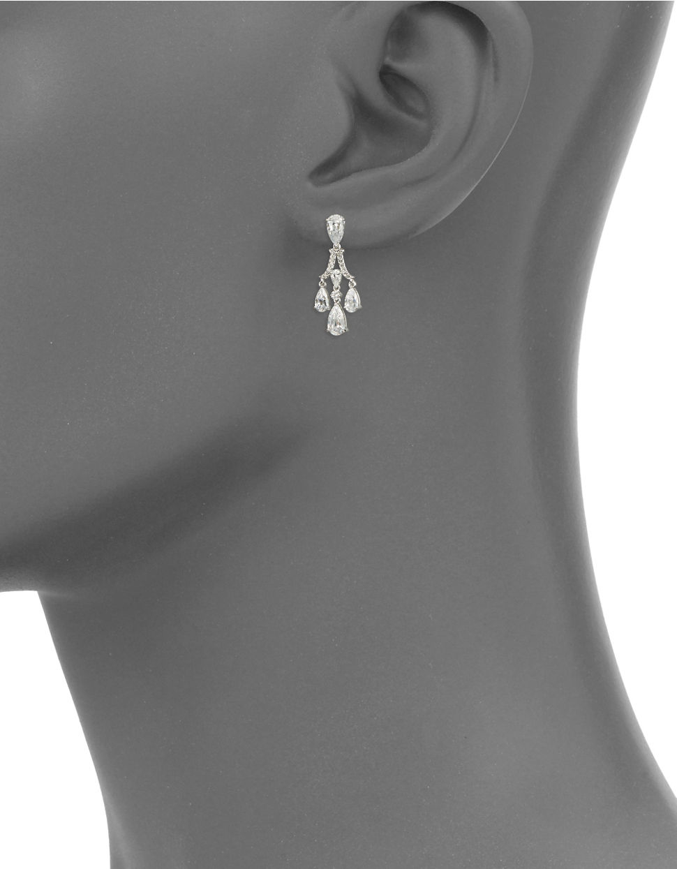 Small Gold Chandelier Earrings Designs Lyst Nadri Small Chandelier Earrings In Metallic