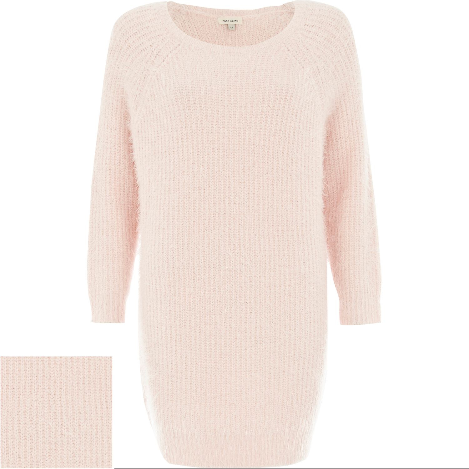 fluffy knit dress