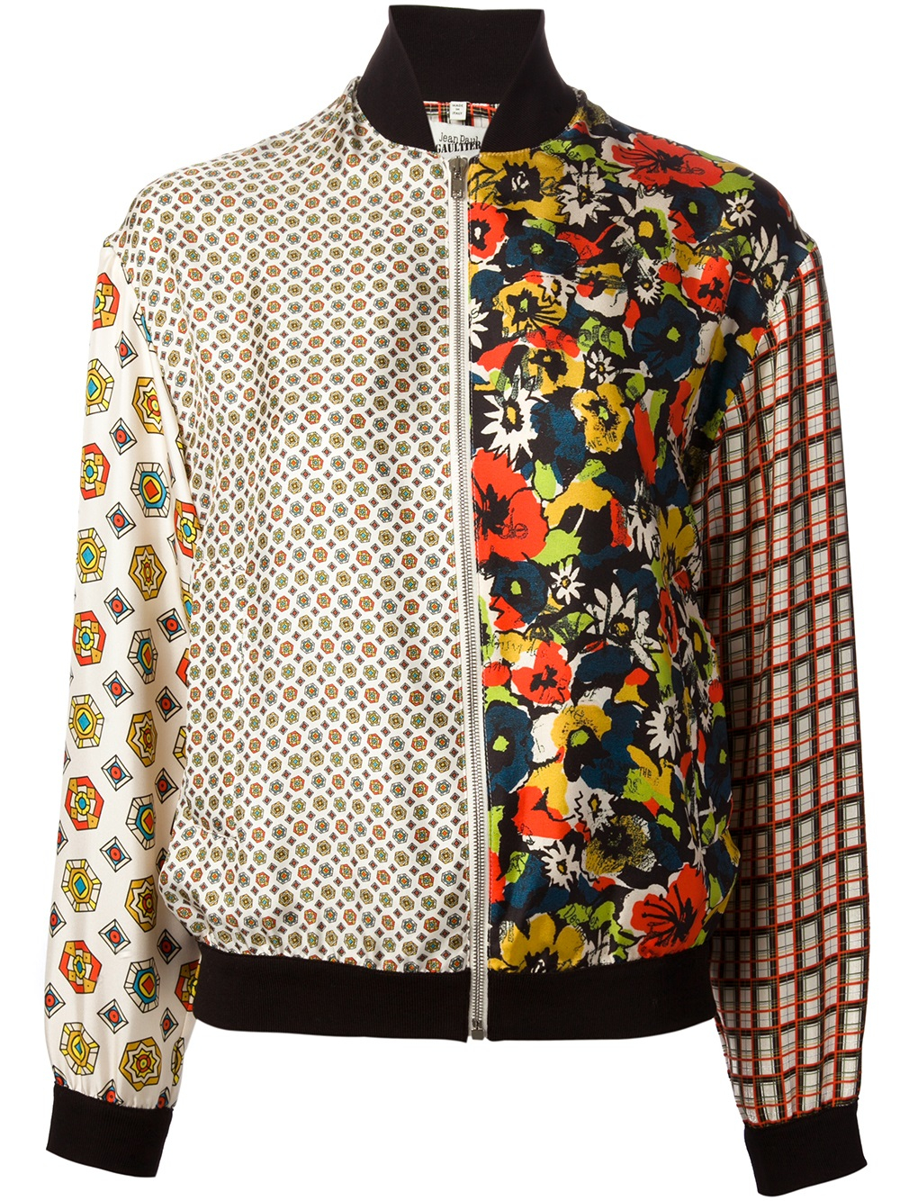 Jean Paul Gaultier Mixed Print Bomber Jacket in Multicolor (multicolour ...