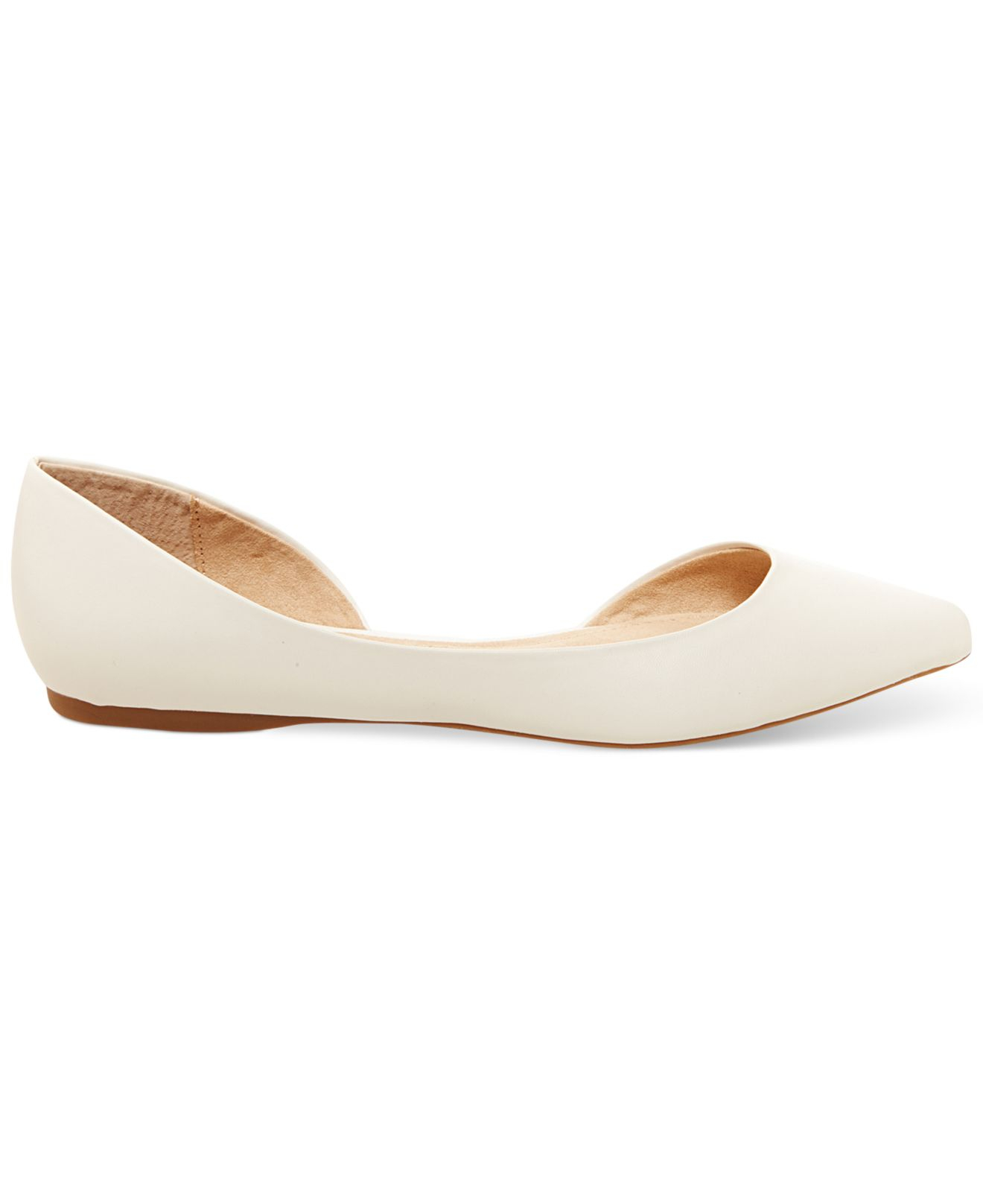 steve madden white flats