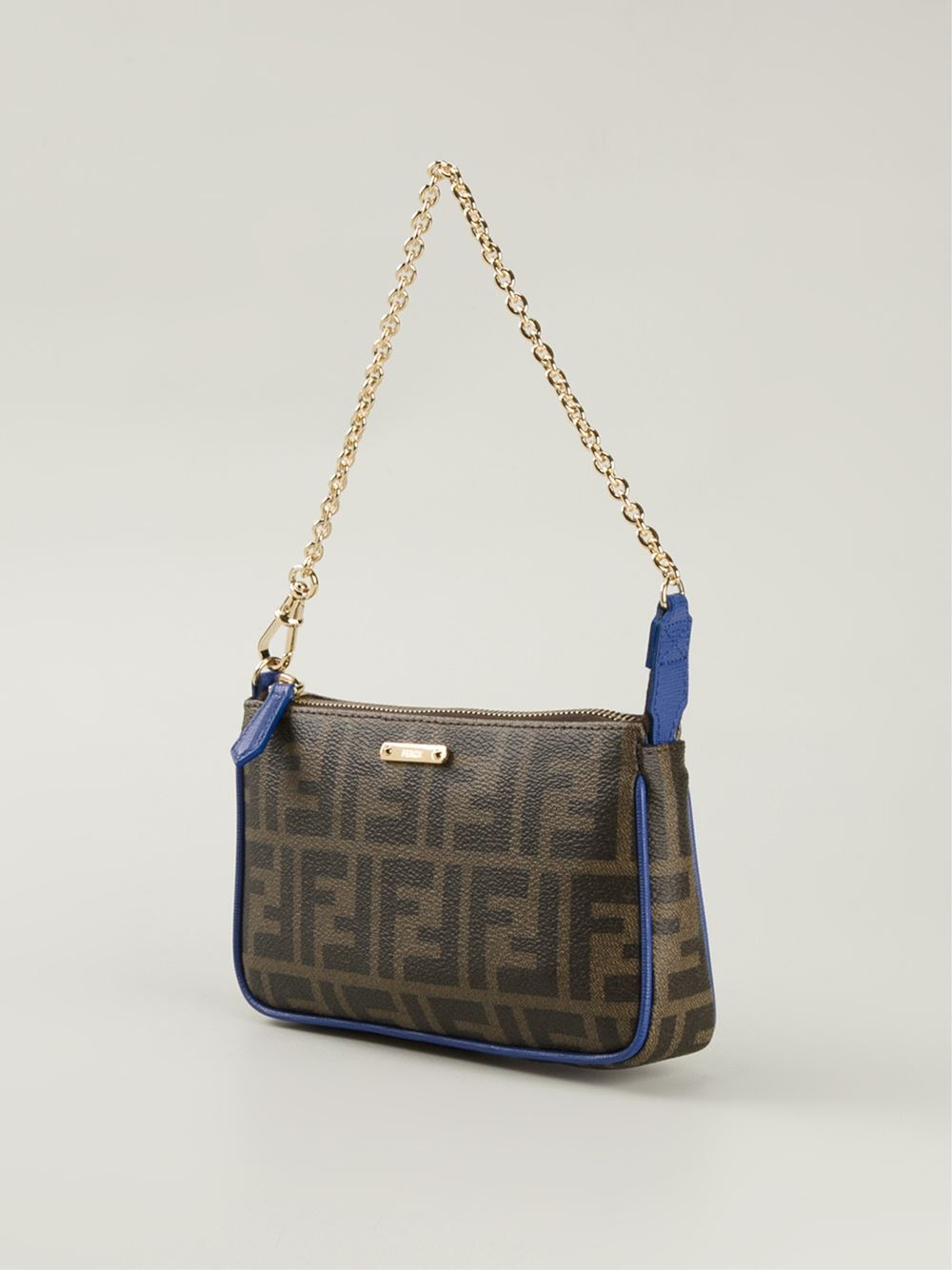 Fendi Y2K 70s Print FF Logo Mini Shoulder Bag