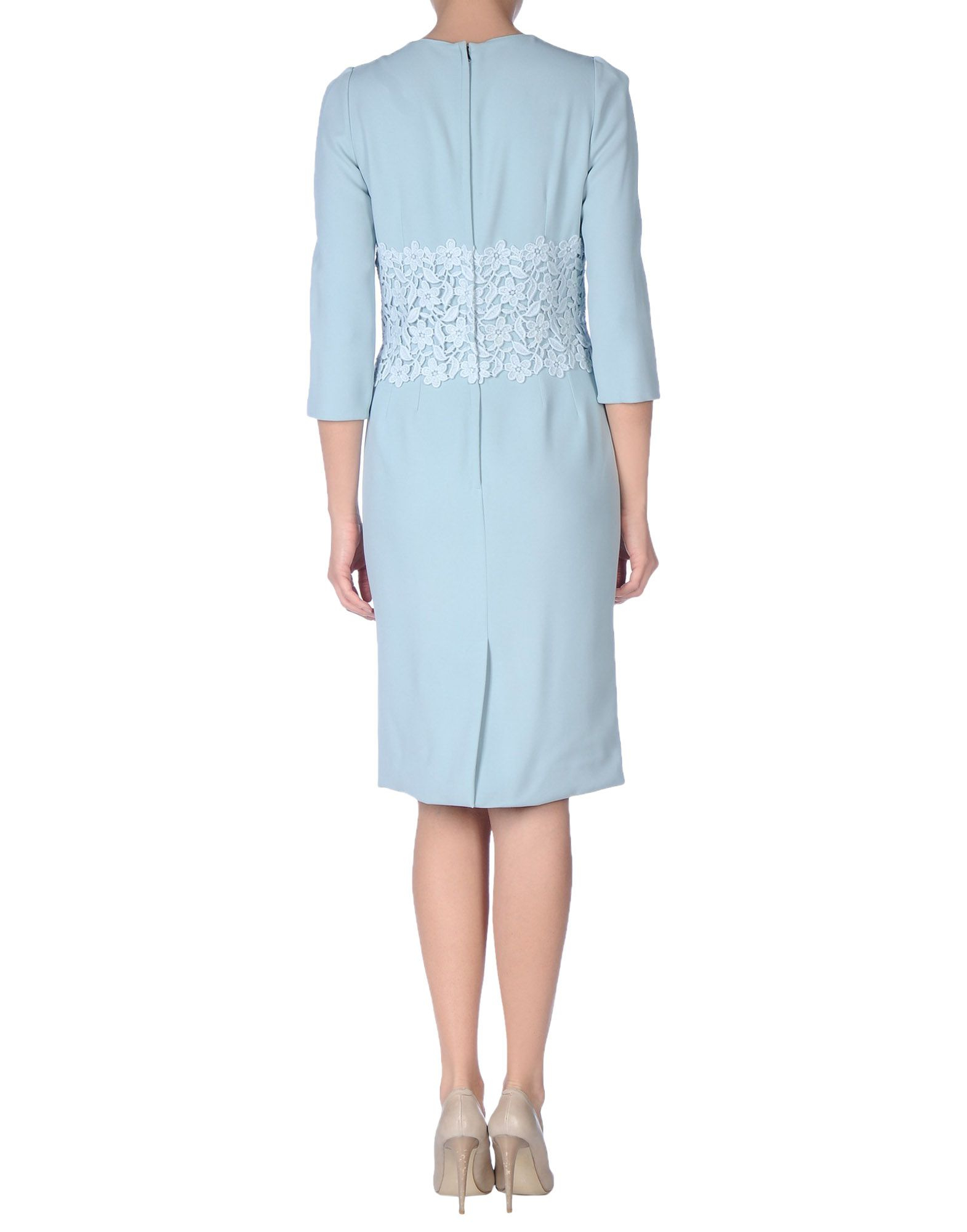 Dolce & gabbana Knee-length Dress in Blue (Sky blue) | Lyst