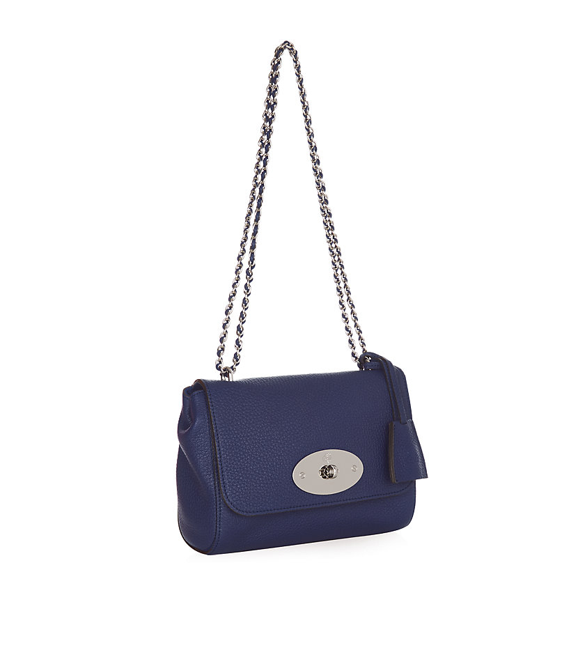 Mulberry Small Lily Soft Grain Bag in Blue (indigo) | Lyst