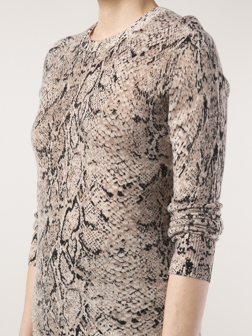 snake print sweater