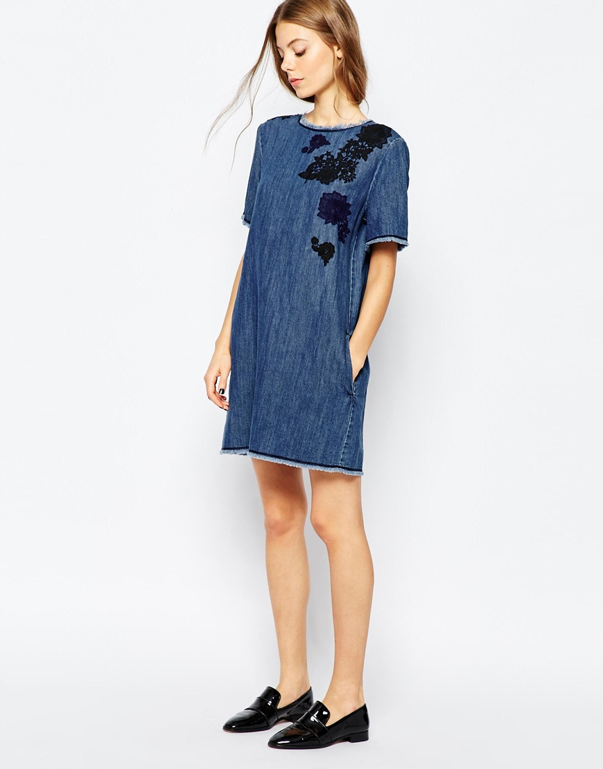 sportmax denim dress