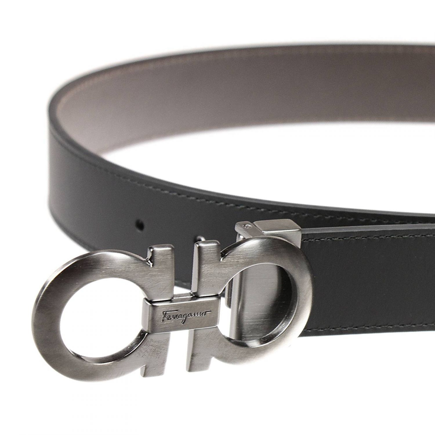 ferragamo men's black belt