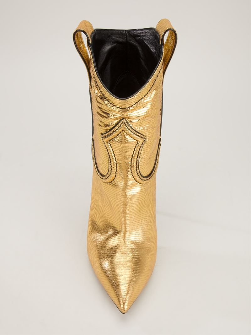 stiletto high heel cowboy boots