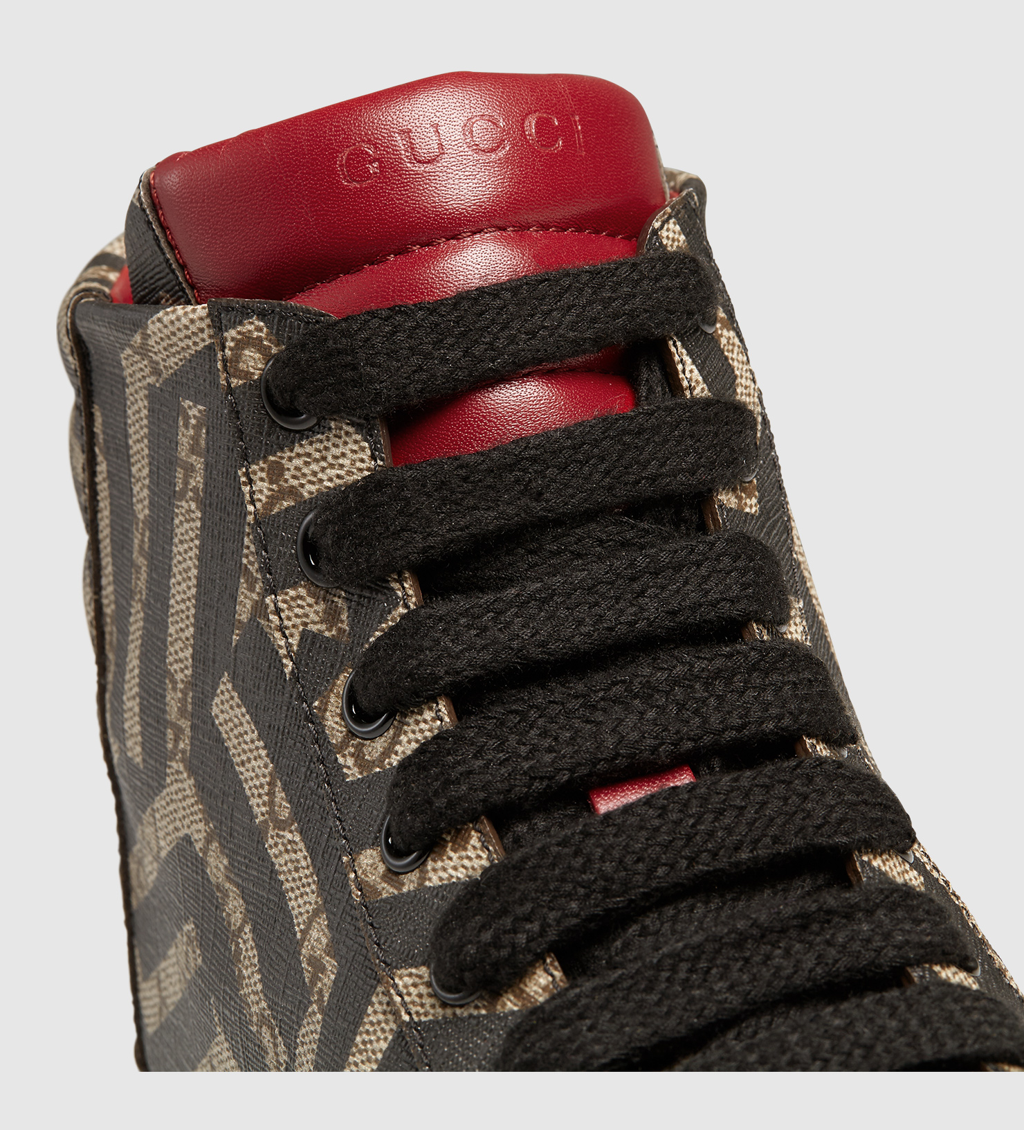 Gucci Gg Caleido High-top Sneaker in Brown for Men | Lyst