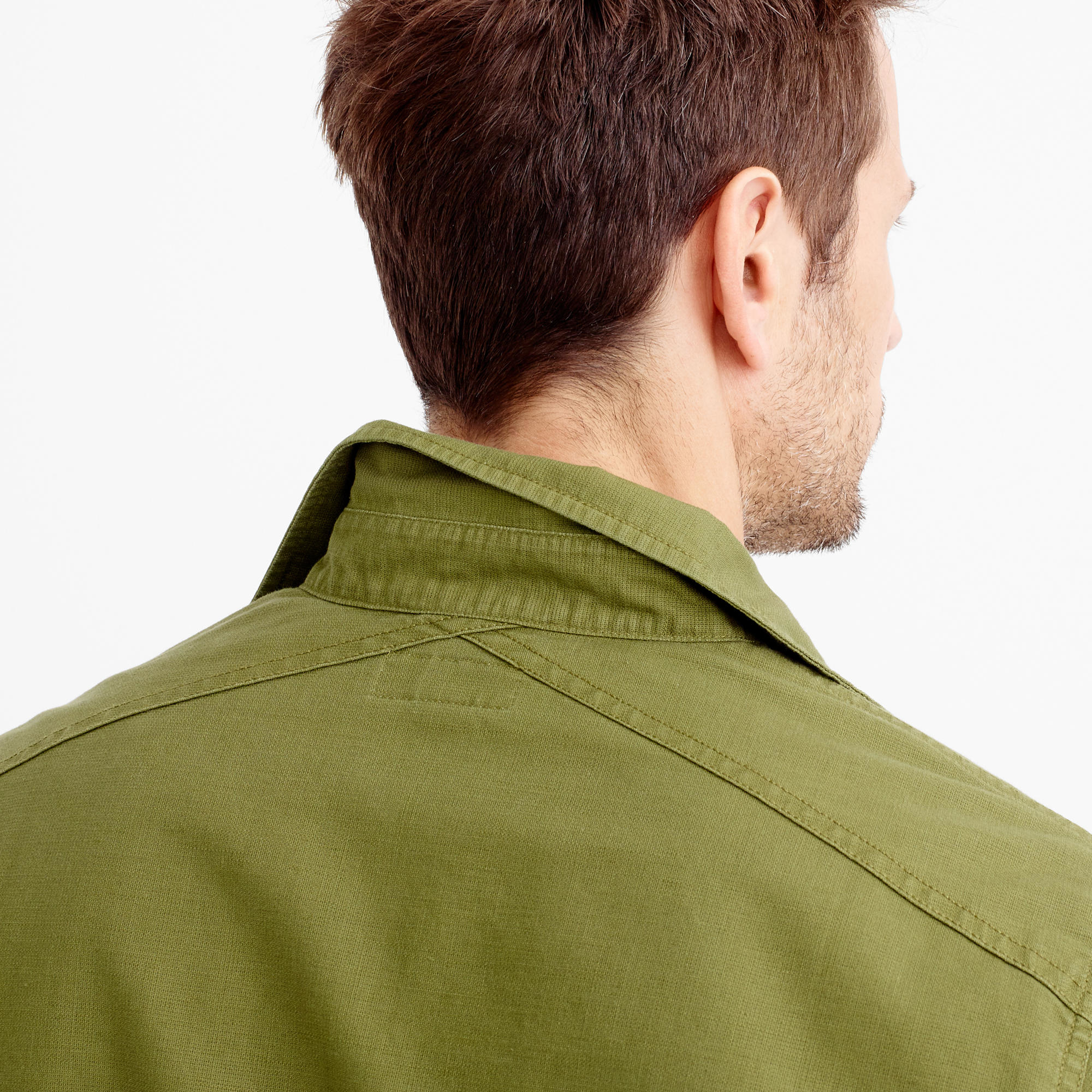 J.crew Wallace & Barnes Military Field Shirt in Green for Men Lyst