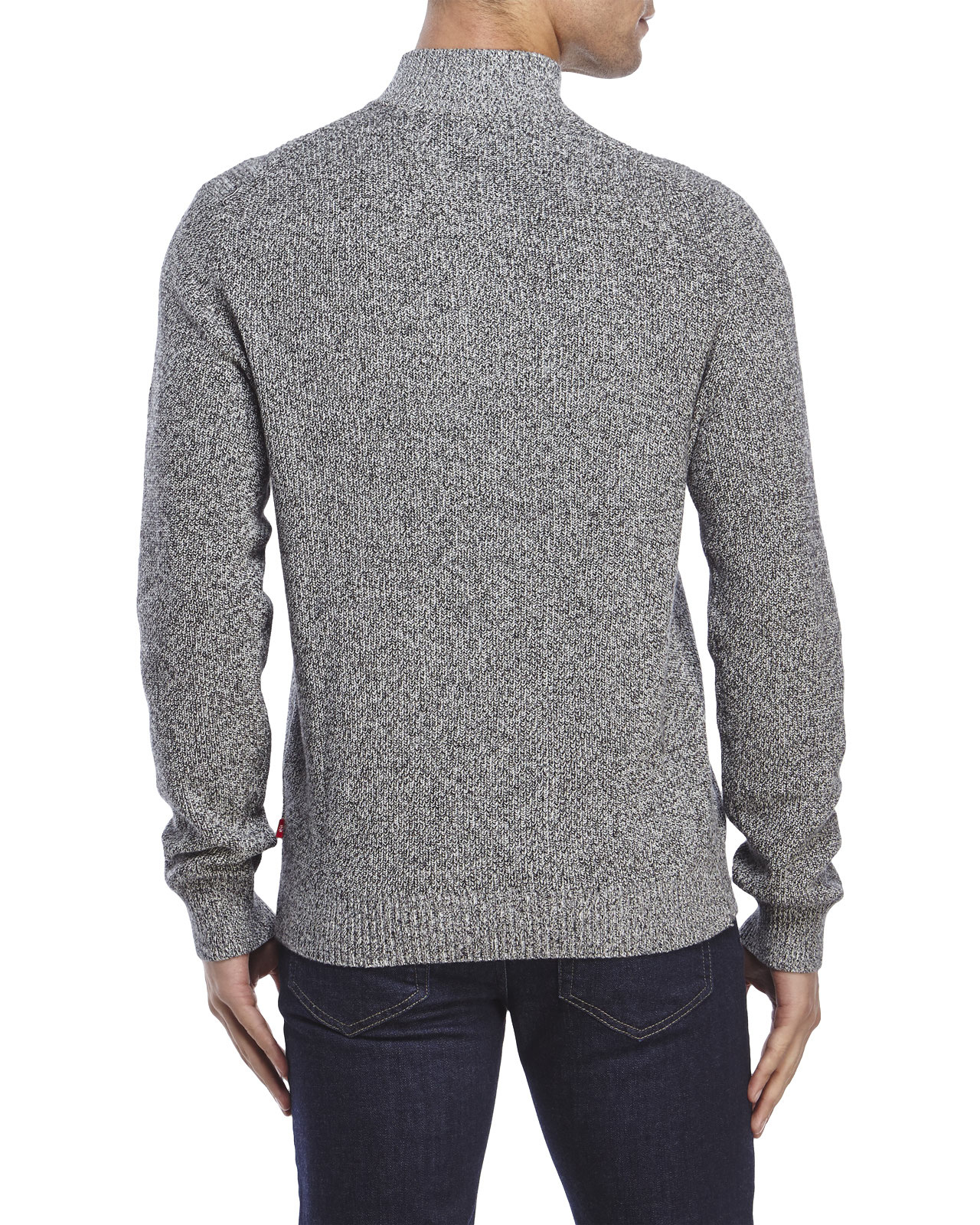 Izod Main Street Marled QuarterZip Sweater in Carbon (Gray) for Men Lyst