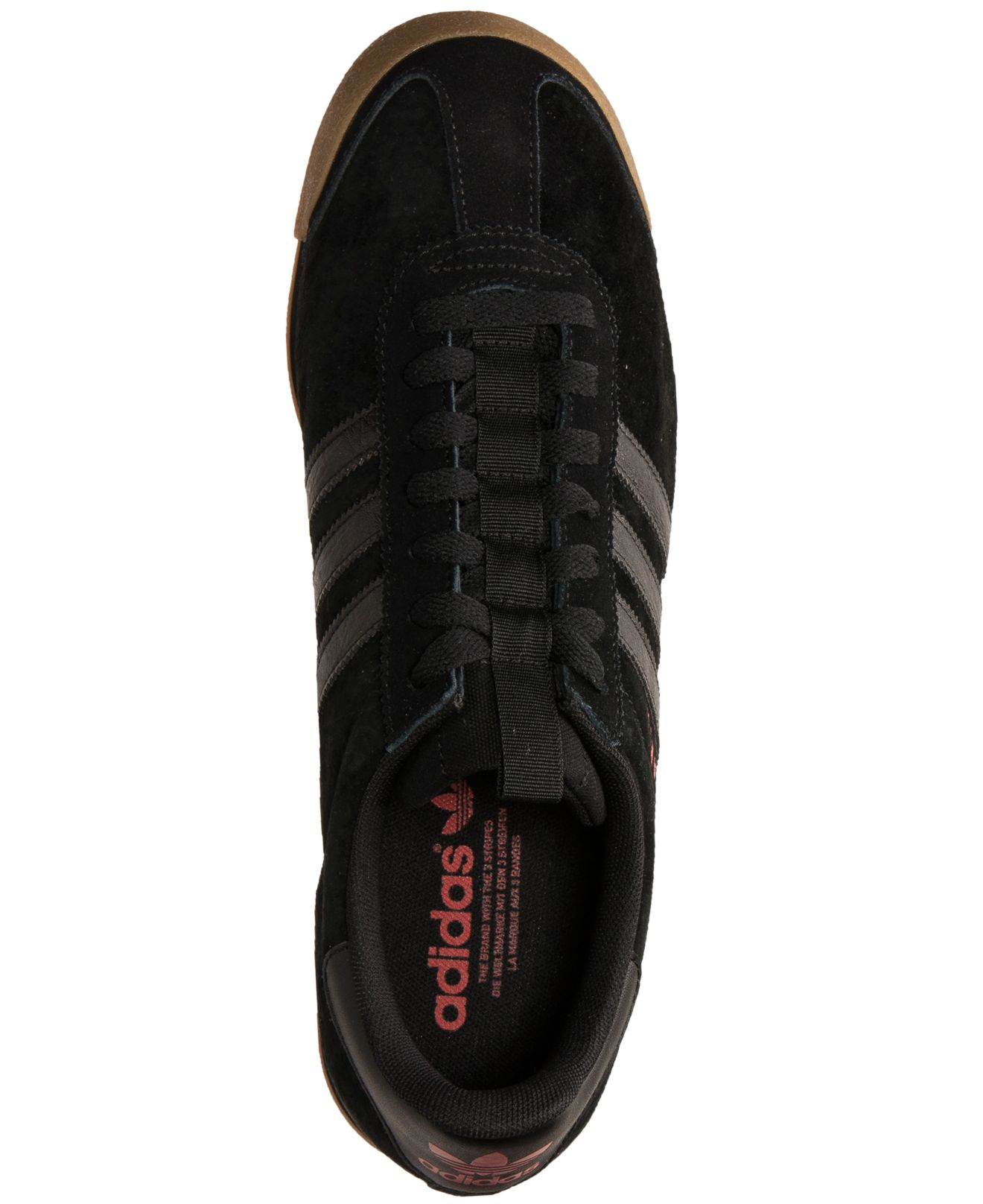 adidas Men'S Samoa Casual Sneakers From Finish Line in Black/Light  Red/Black (Black) for Men | Lyst