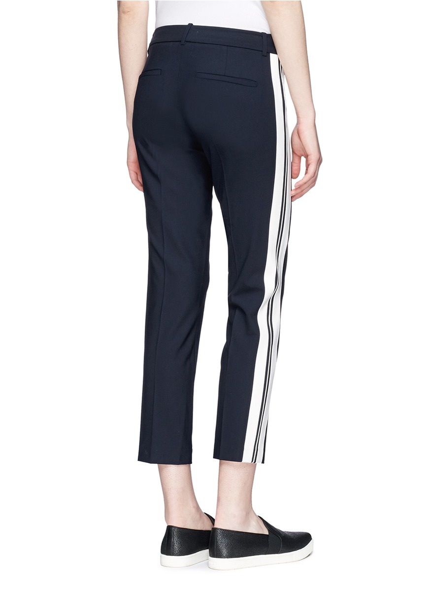 tuxedo trousers with satin stripe