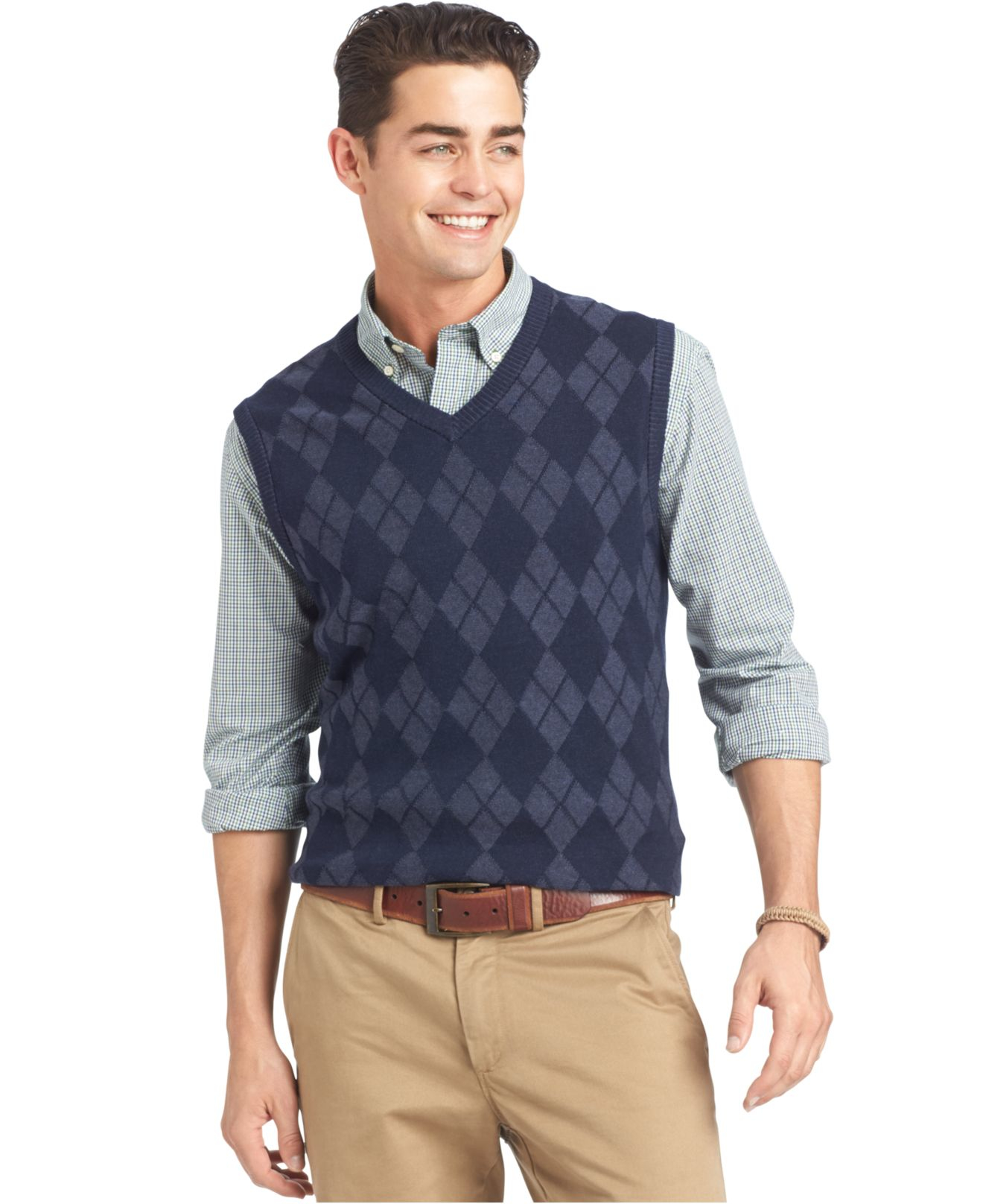 sweater vest blue