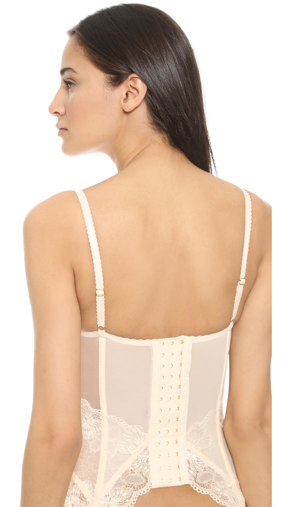 L'Agent by Agent Provocateur Mirabel Basque Corset - Cream in Natural