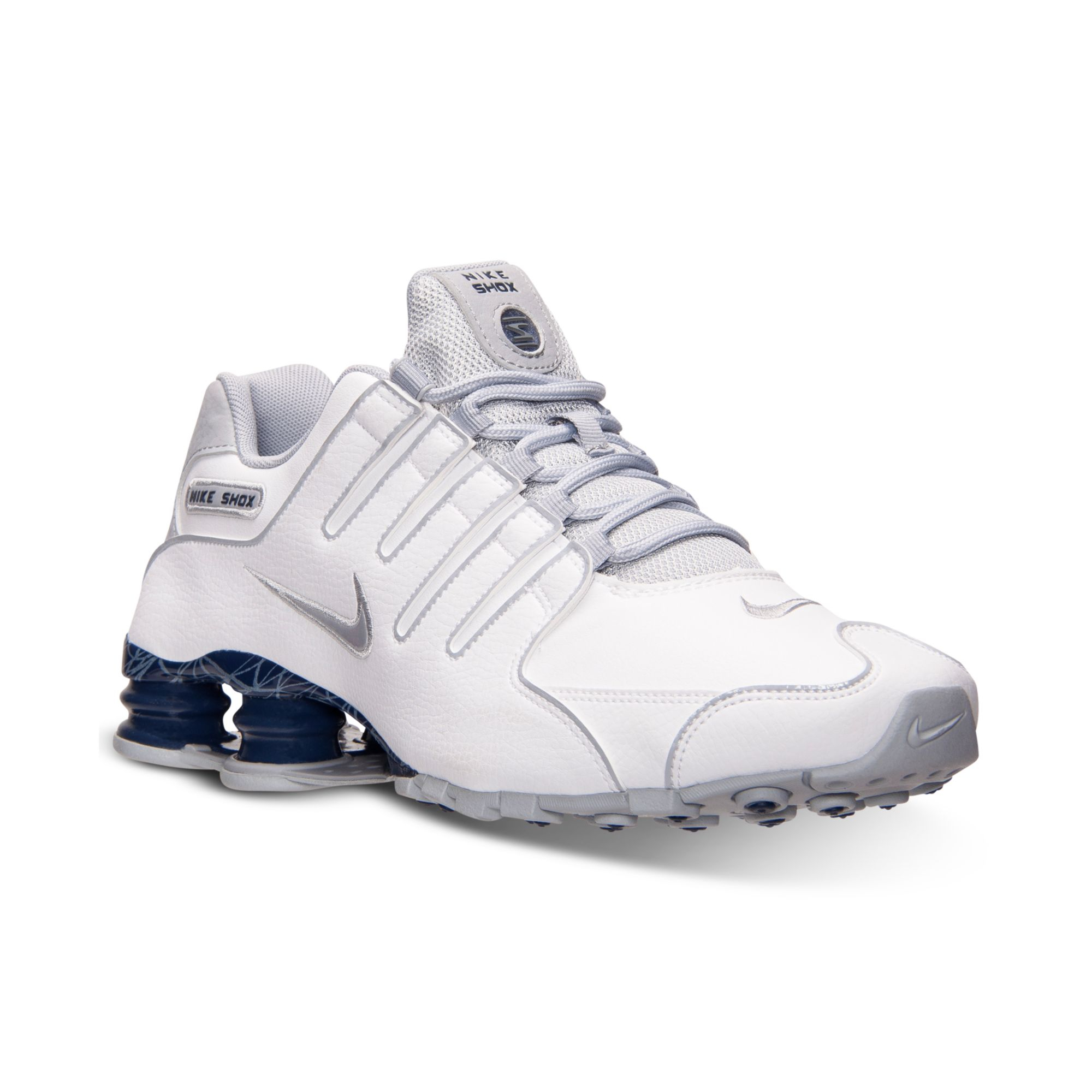 Nike Mens Shox Nz Eu Running Sneakers From Finish Line in White for Men Lyst