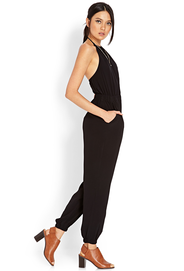 black harem jumpsuit