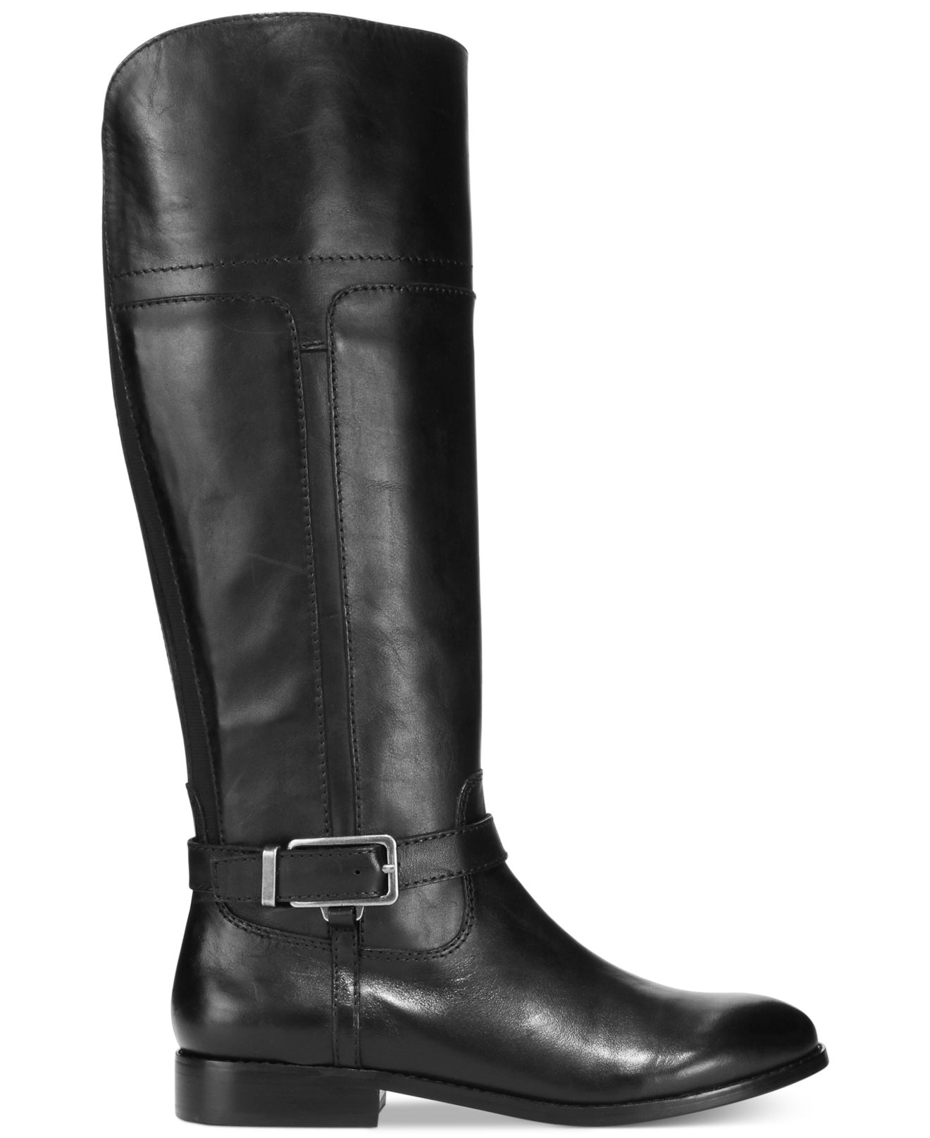 Marc Fisher Aysha Tall Riding Boots in Black Leather (Black) Lyst