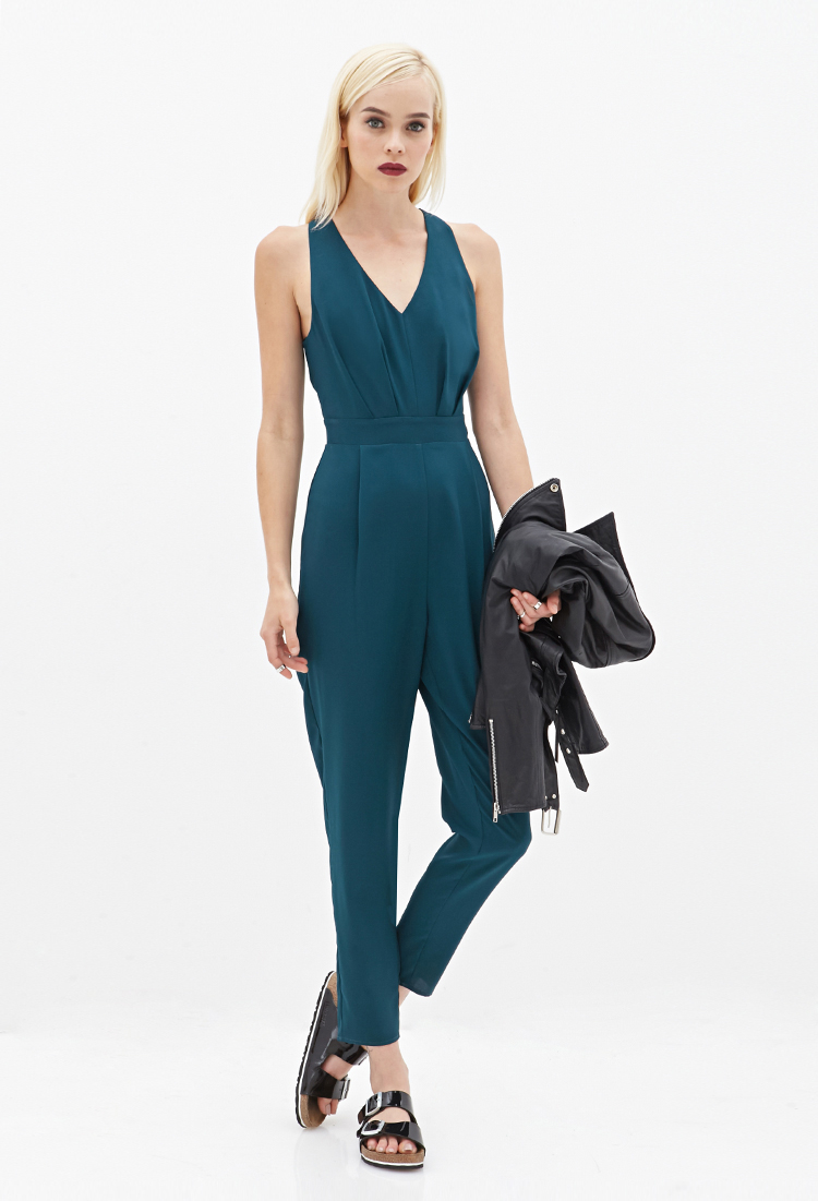 jade green jumpsuit
