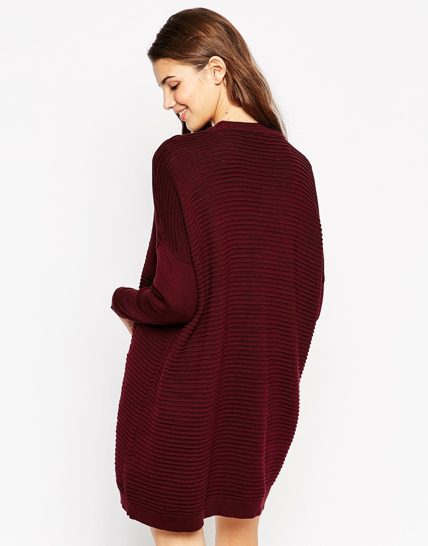 ASOS | ASOS Swing Dress In Ripple Stitch