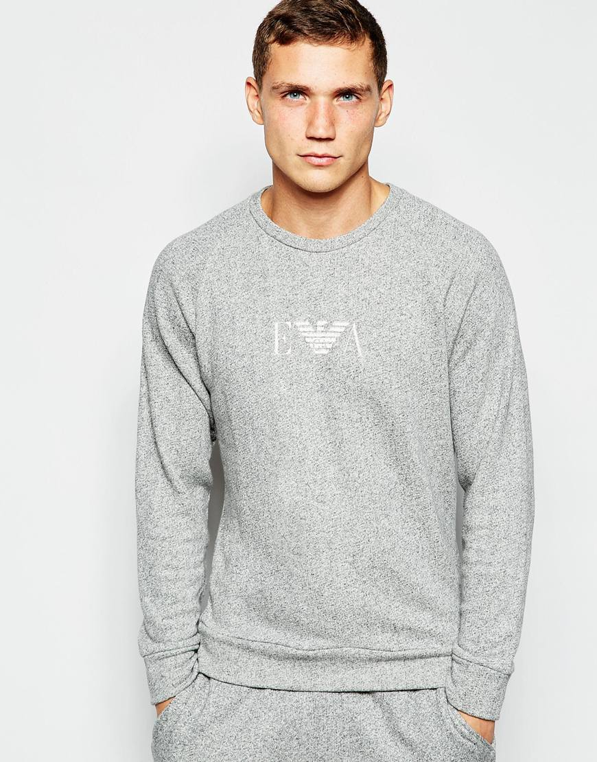 grey armani sweatshirt