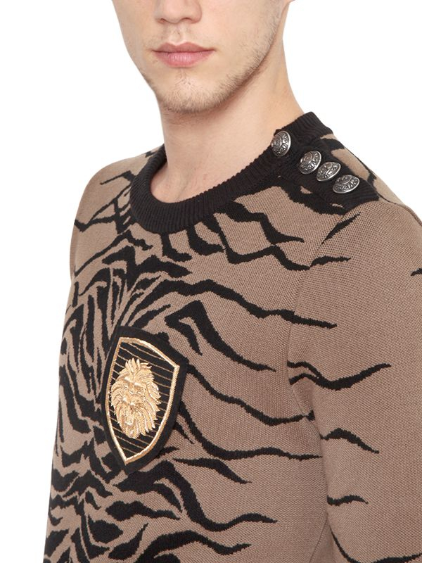 balmain tiger sweater