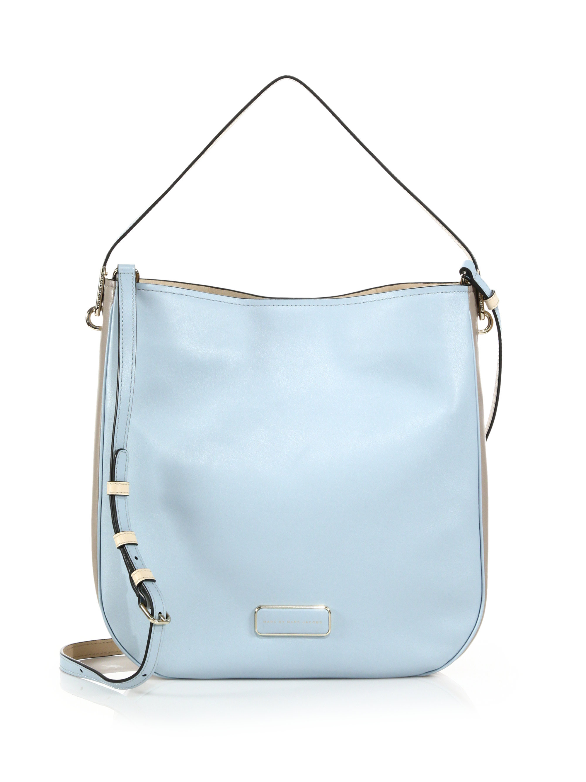 Marc By Marc Jacobs Ligero Two-Tone Leather Hobo Bag in Blue - Lyst