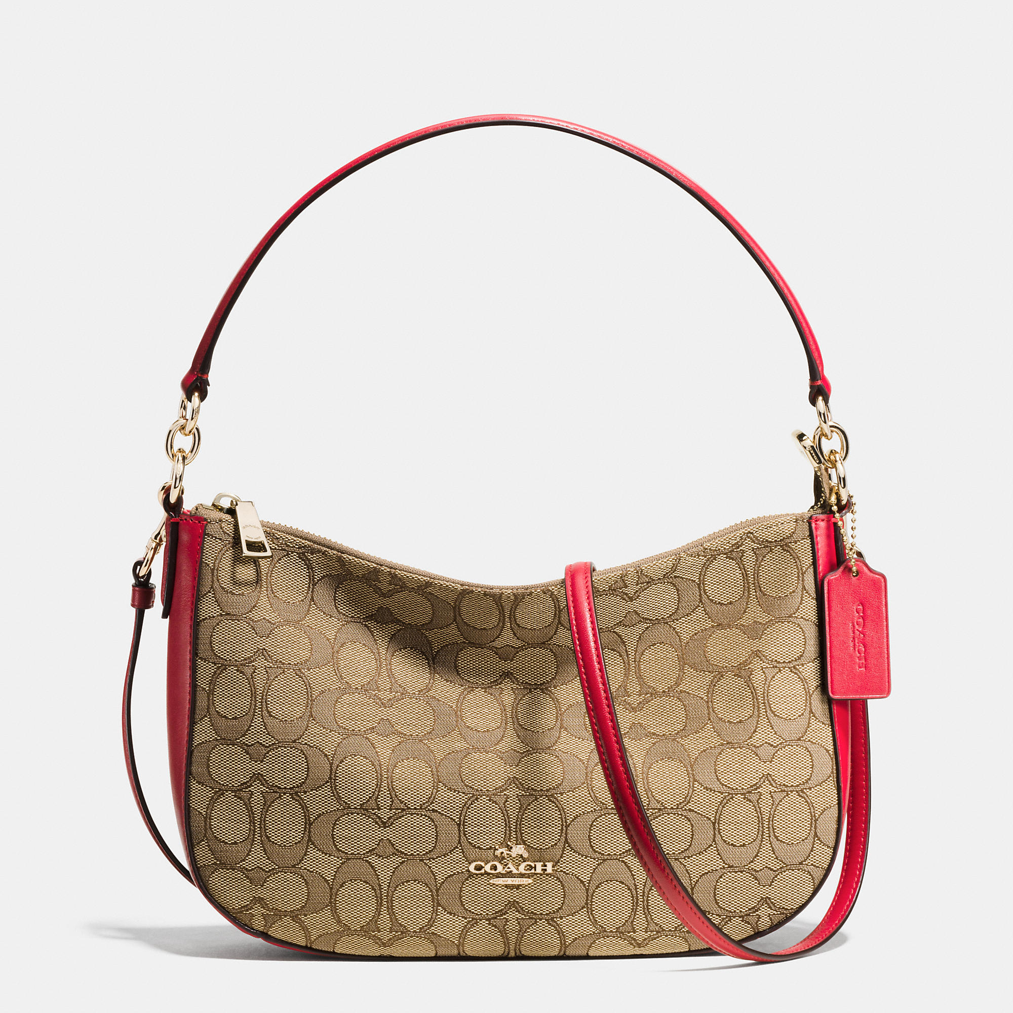 chelsea crossbody in signature jacquard