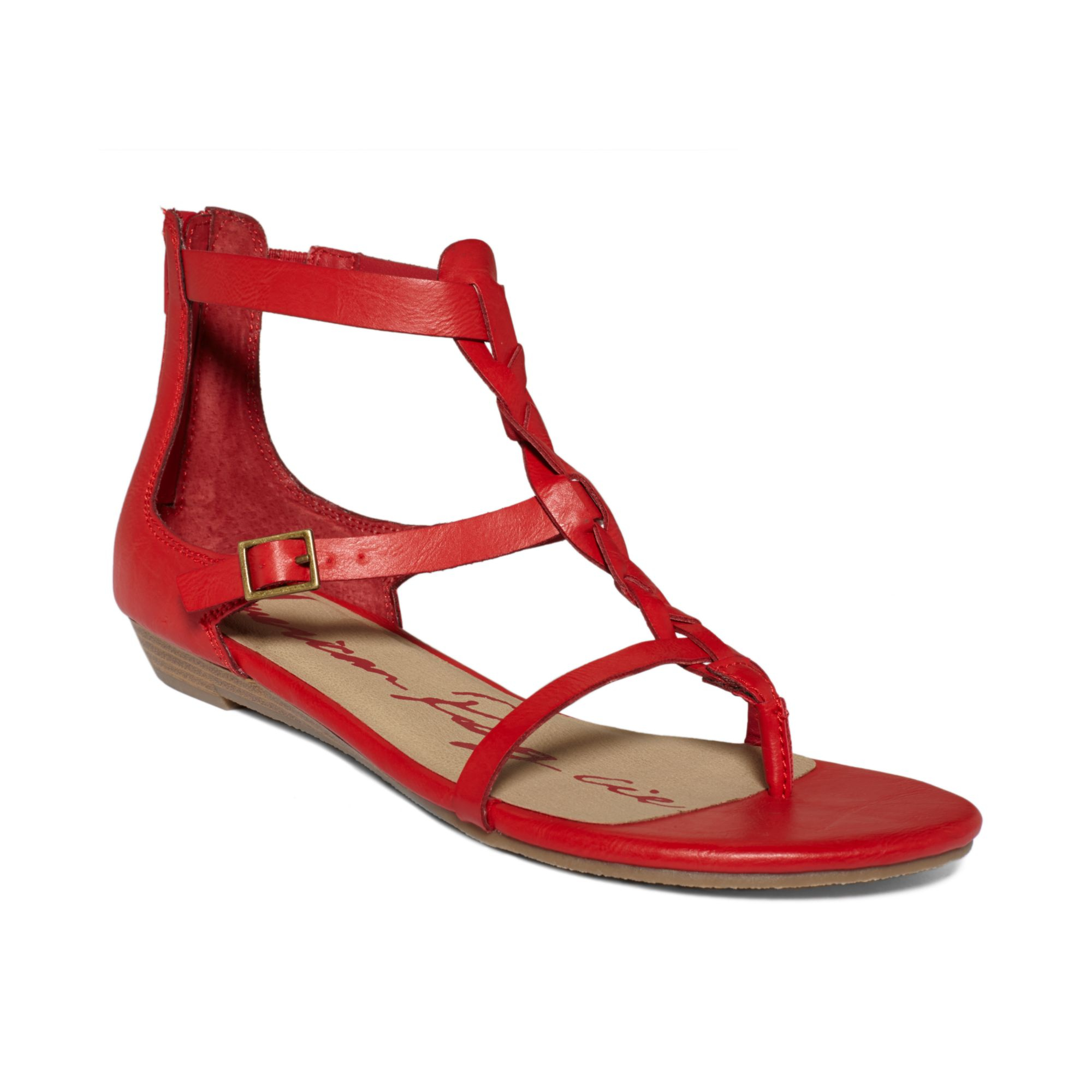 American Rag Boyton Demi Wedge Sandals in Red | Lyst