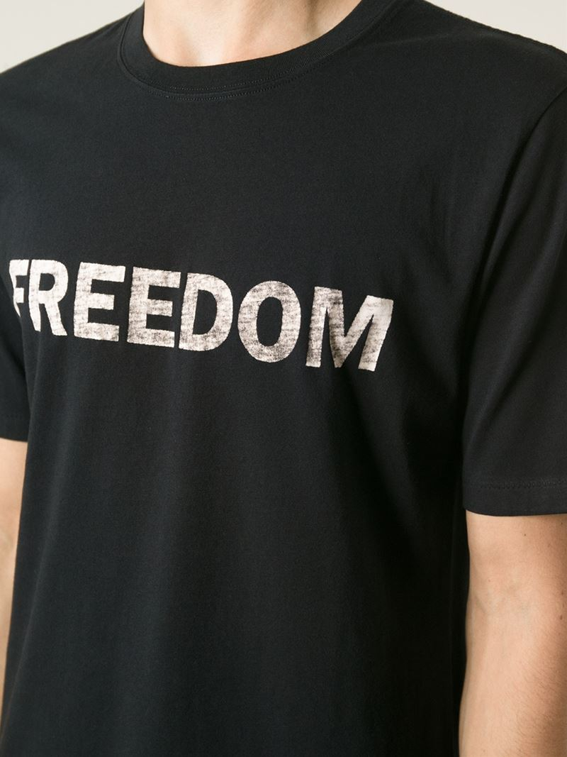 BLK DNM Freedom Print T-Shirt in Black for Men | Lyst