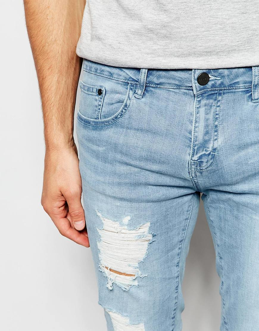 WÅVEN Jeans Exclusive To Asos Erling Spray On Super Skinny ...