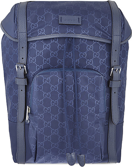 gucci backpack blue