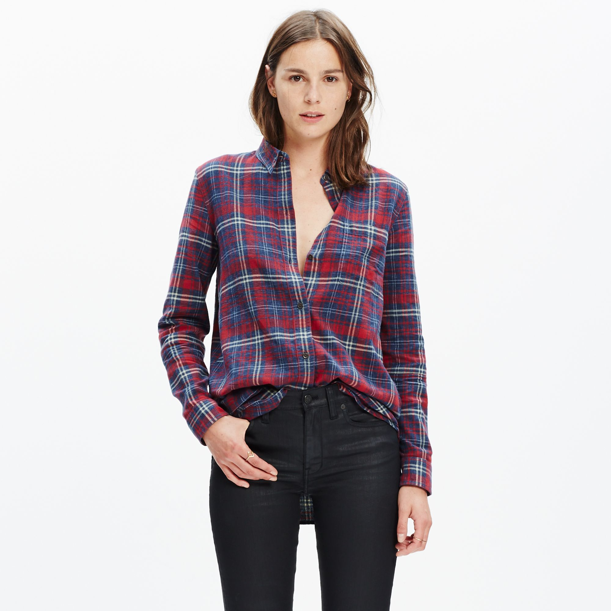 Madewell Flannel Ex-boyfriend Shirt In 