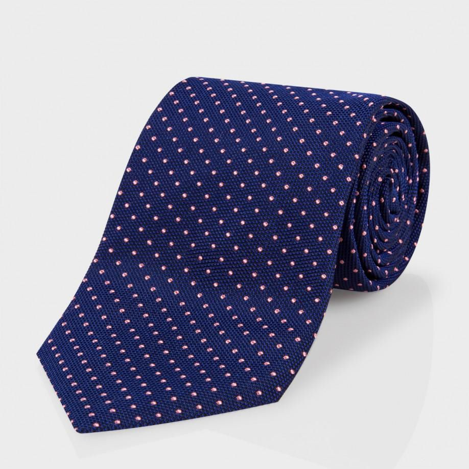 Paul Smith Men's Purple And Pink Polka Dot Classic Silk Tie in Blue for ...