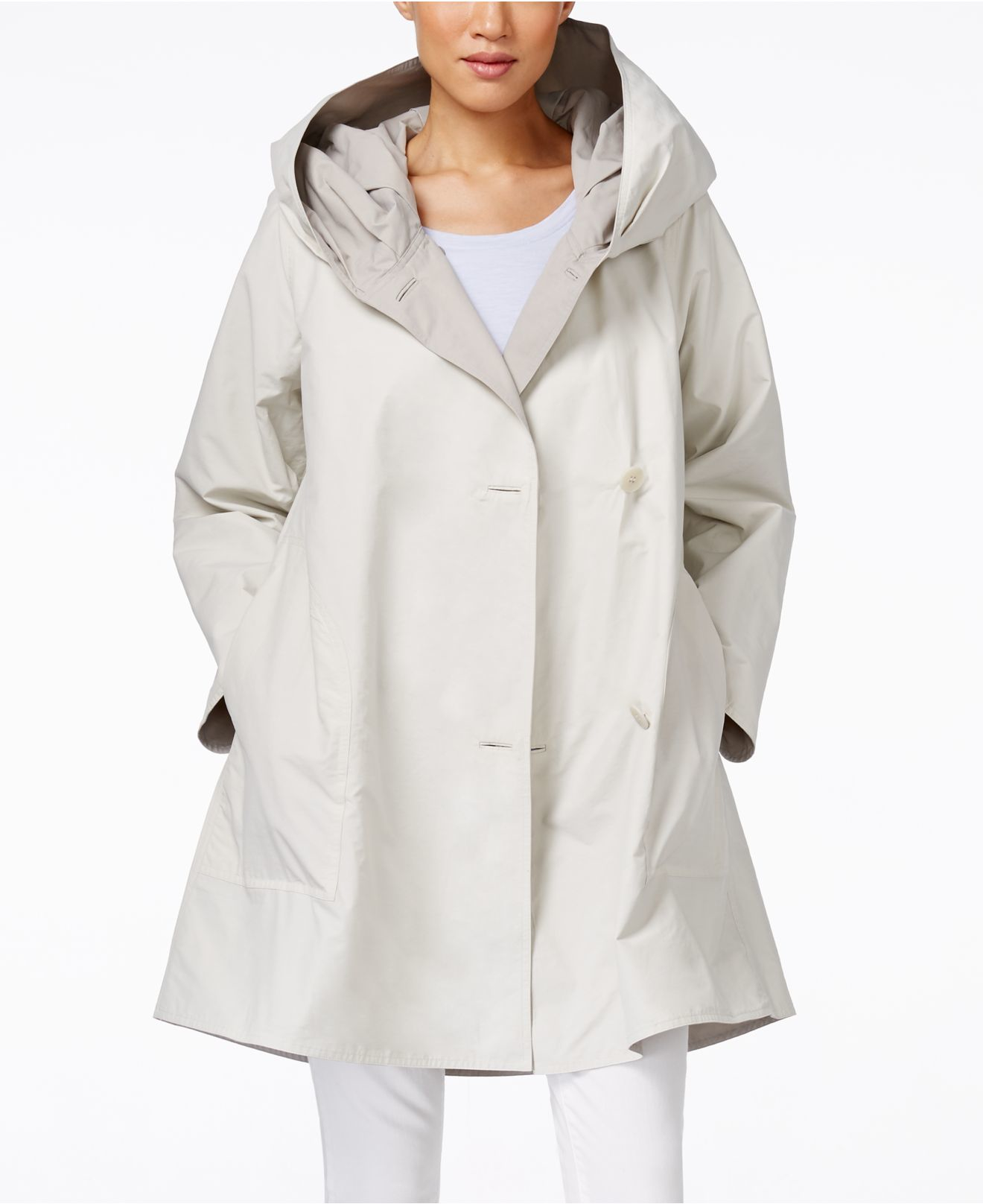 eileen fisher hooded jacket